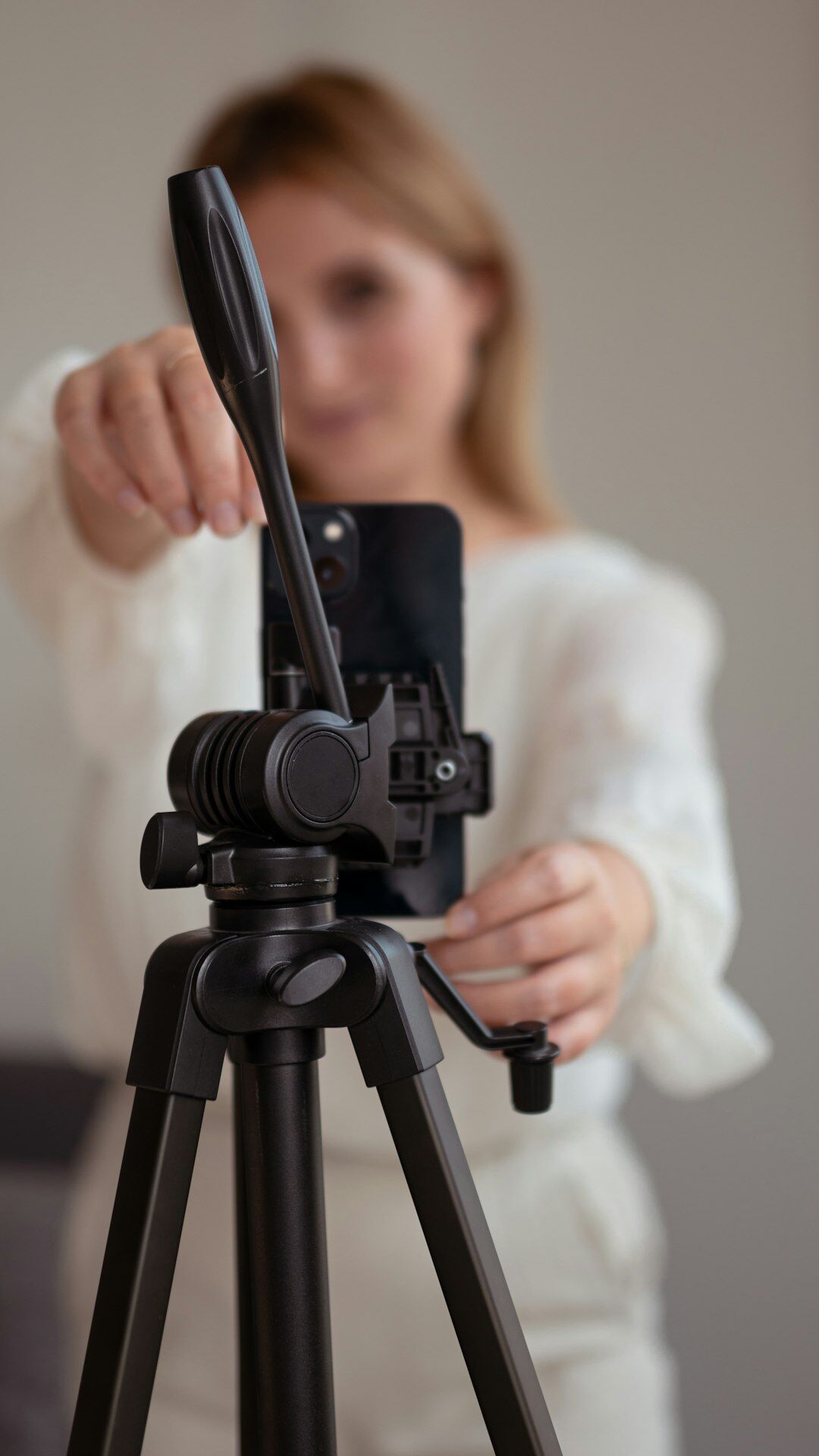 Portrait of a woman colourist and video professional